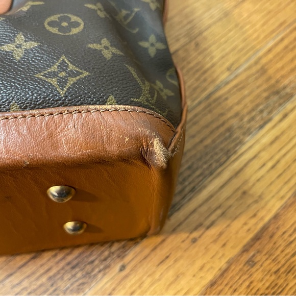 Vintage Authentic Louis Vuitton Sac Bag Large Monogram Weekend PM Tote - Rare - Picture 10 of 12